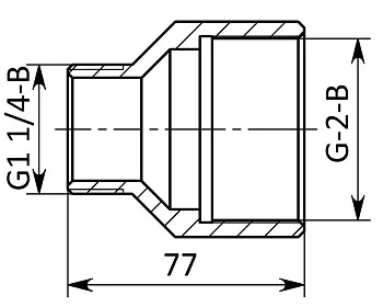 Втулка переходная АМТ8.229.051 (с внеш. G-1 1/4 на внутр. G-2)